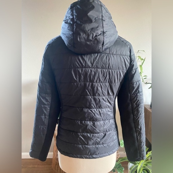 Spyder thermaweb quilted puffer hooded jacket black size small - Picture 6 of 10